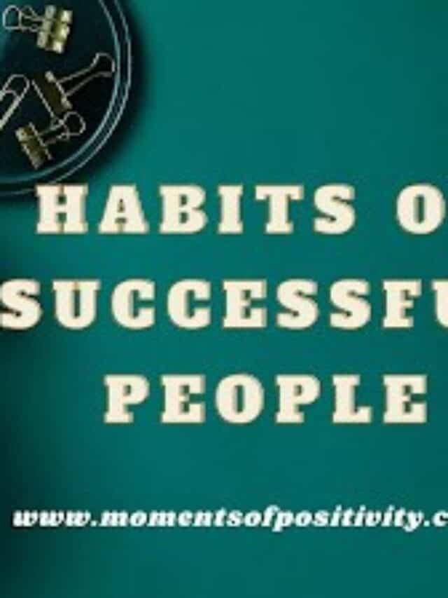 Habits Of Successful People